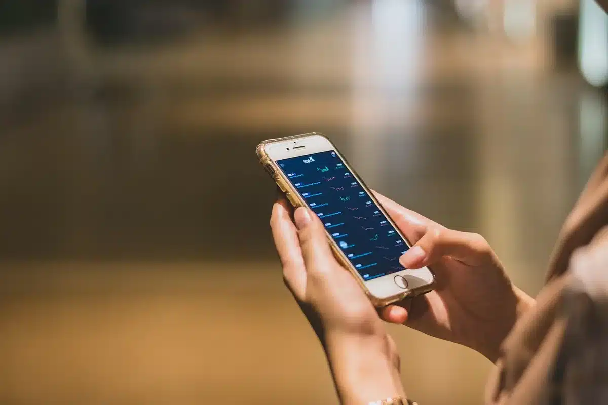 Phone screen showing a motion alert and camera controls in an app