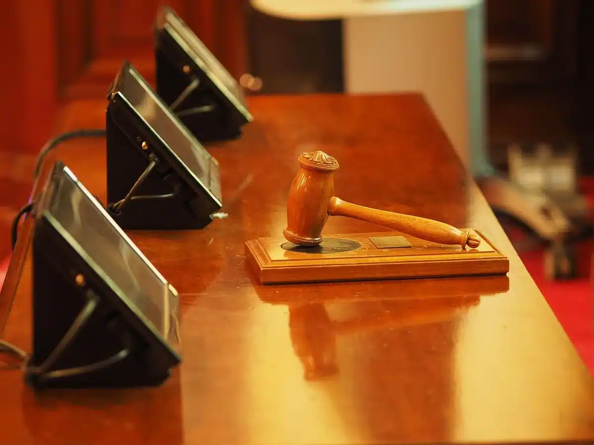 Gavel and legal paperwork representing sports law and appeals