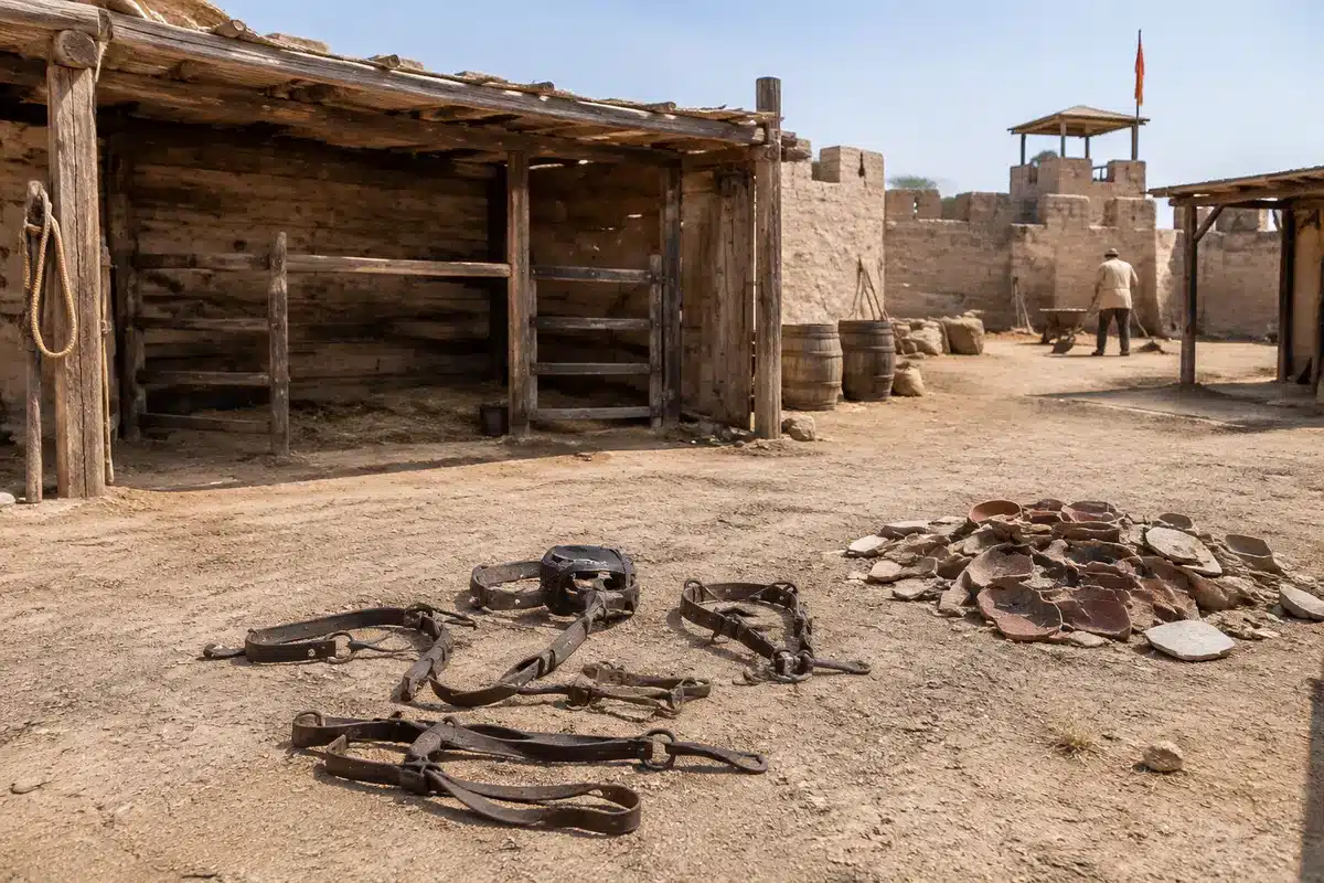 3,000-year-old Egyptian horse burial uncovered; nearby carving portrays a captured prisoner