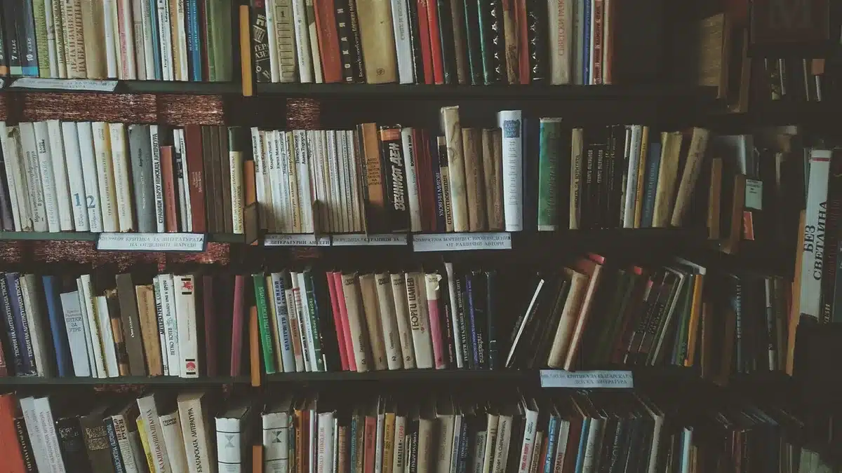 Person reading sex education books at home